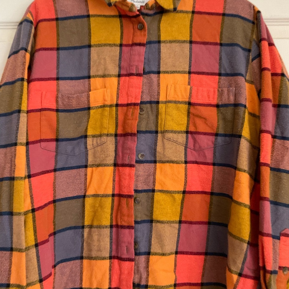 Madewell Multicolor Plaid Button Down Shirt - Picture 6 of 7